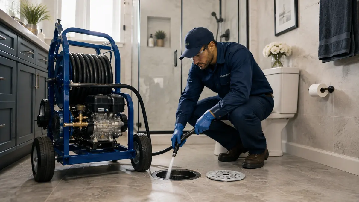 Bathroom Drain Hydro Jetting in Camp Pendleton
