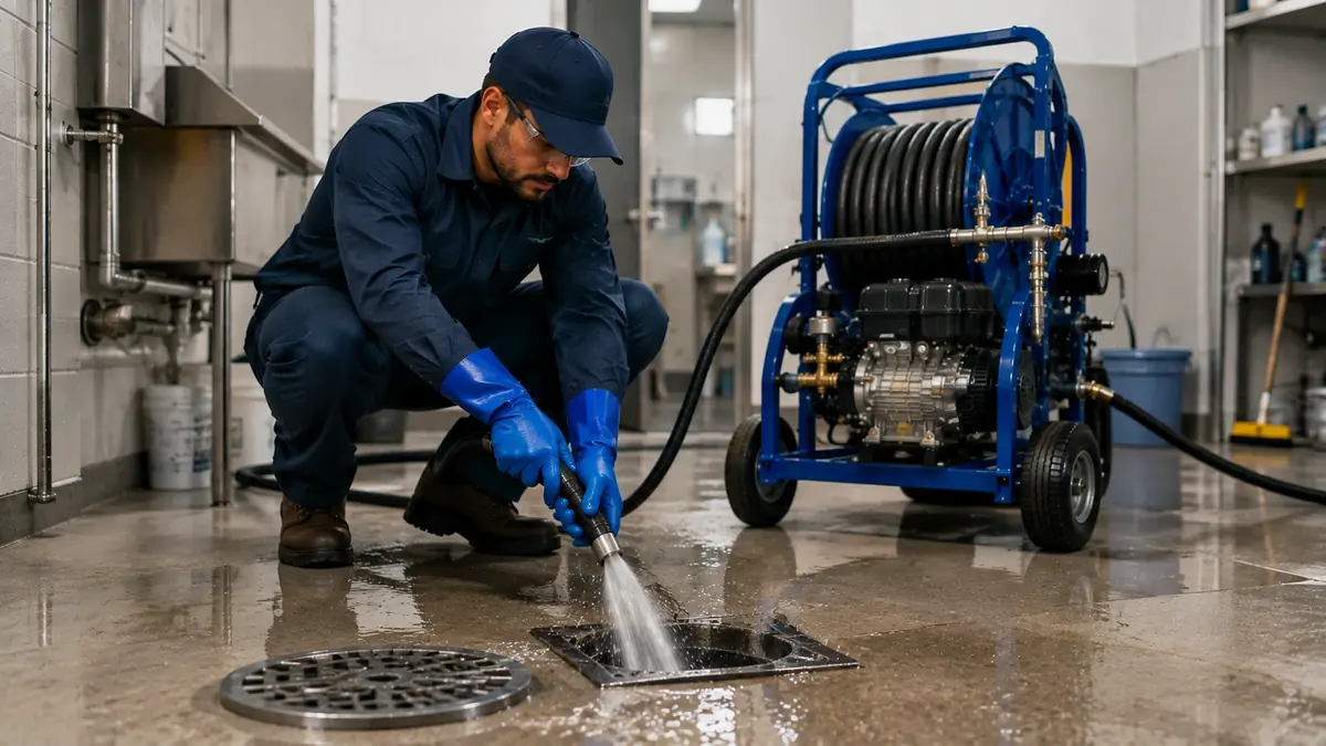 Floor Drain Hydro Jet Cleaning in Camp Pendleton