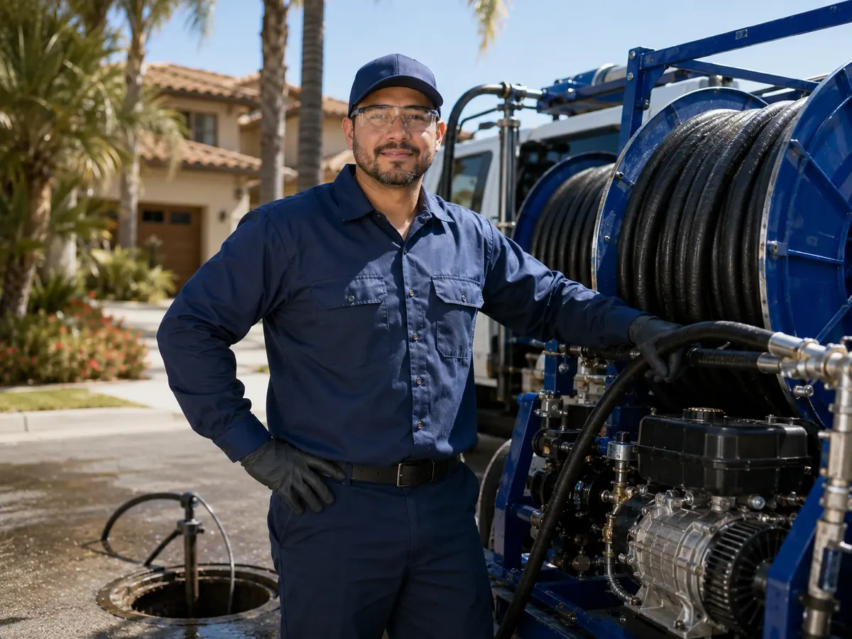 Hydro jet sewer cleaning in Camp Pendleton