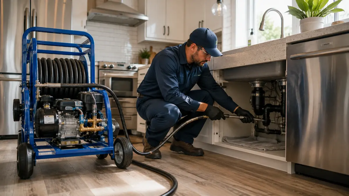 Kitchen Drain Hydro Jetting in Camp Pendleton