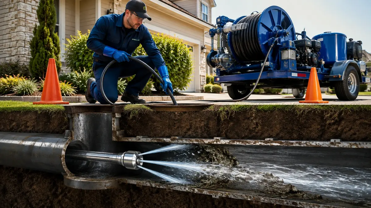 Main Sewer Line Hydro Jet Cleaning in Camp Pendleton