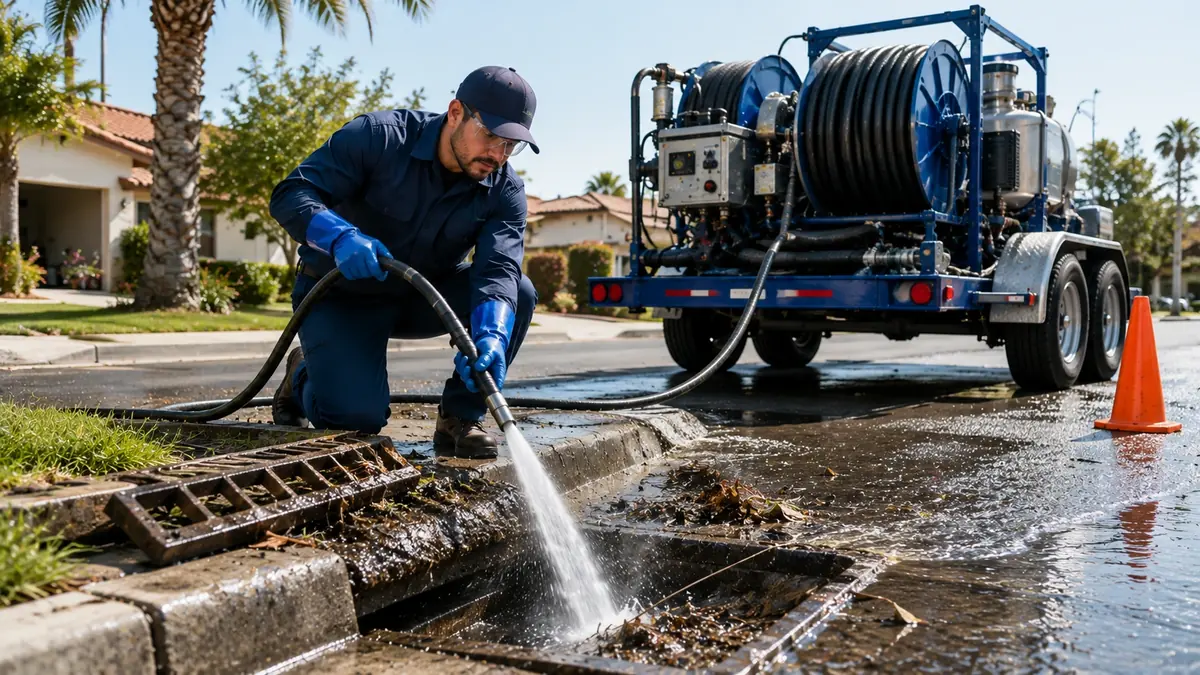 Storm Drain Hydro Jet Cleaning in Camp Pendleton